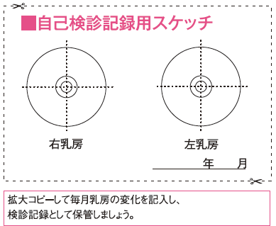 自己検診記録用スケッチ